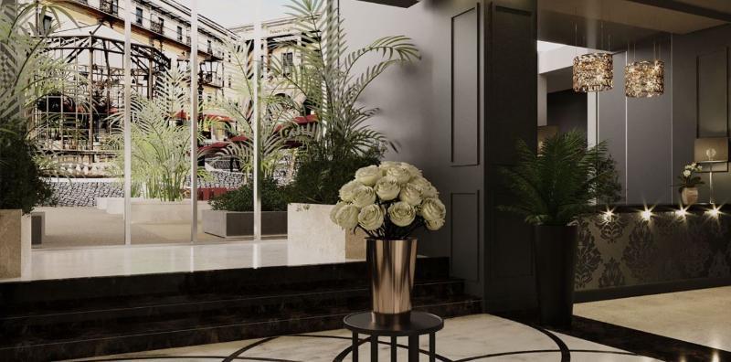 Palazzo Doglio Hotel Cagliari Luaran gambar The lobby of the hotel