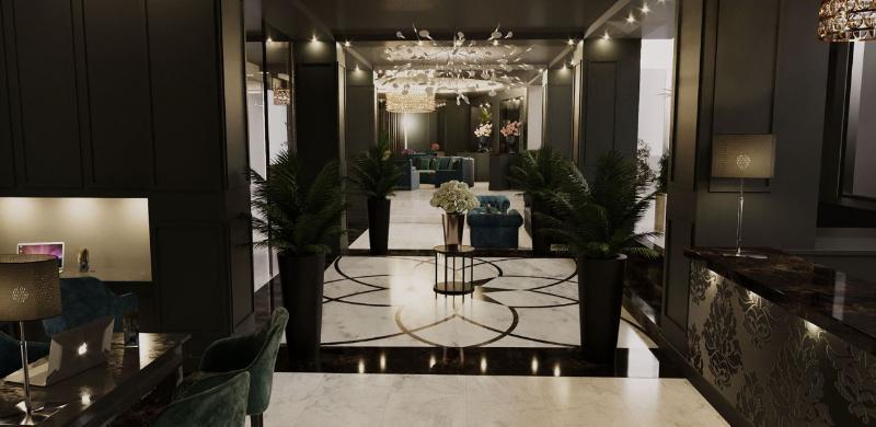 Palazzo Doglio Hotel Cagliari Luaran gambar The interior of the hotel