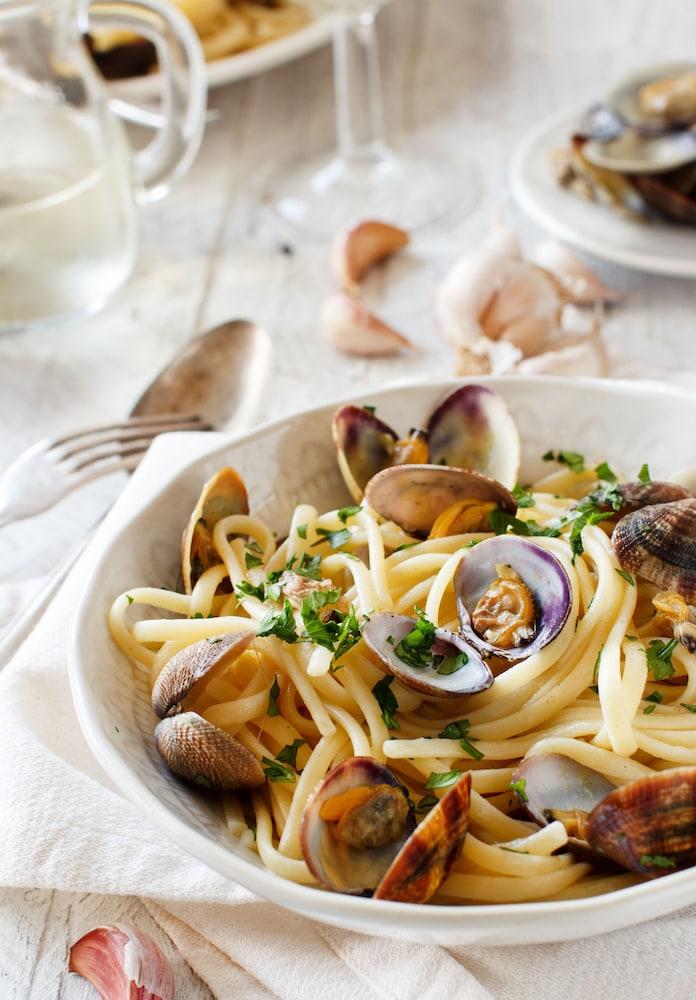 Palazzo Doglio Hotel Cagliari Luaran gambar Spaghetti vongole